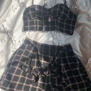 Patterned matching set.